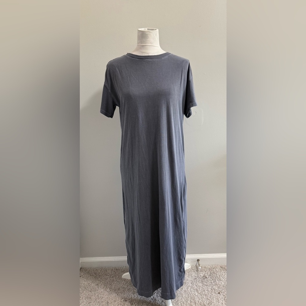 Old Navy Short-Sleeve T-shirt Maxi Dress - Gray